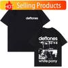 Rock Band Deftones White Pony Doppelseitiger Print T-Shirt Unisex Hip Hop Alternative Metal Oversized Streetwear Männermode T-Shirt
