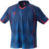 Nittaku Table Tennis Game Rayslash Sizes JTTA Size NW2225 Shirt, Shirt, Unisex, Sweat-wicking, Quick-drying, Stretch, 130cm-2XO, Approved, Navy, S,