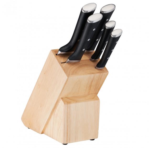 

TEFAL Ice Force K232S574 6 эл. черные - кухонные ножи из нержавеющей стали в блоке