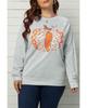 Azura Exchange Pumpkin Leopard Print Plus Size Sweatshirt