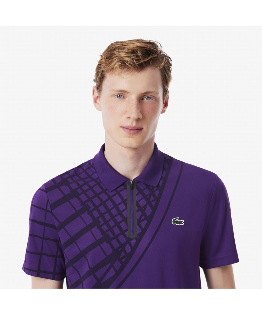 LACOSTE Polo Manches Courtes Demi-Zip Tennis Homme Dh4756-55N Hxl