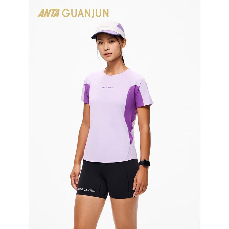 ANTA Women s Champion Outdoor Trail Running Short Sleeve Knit Top L