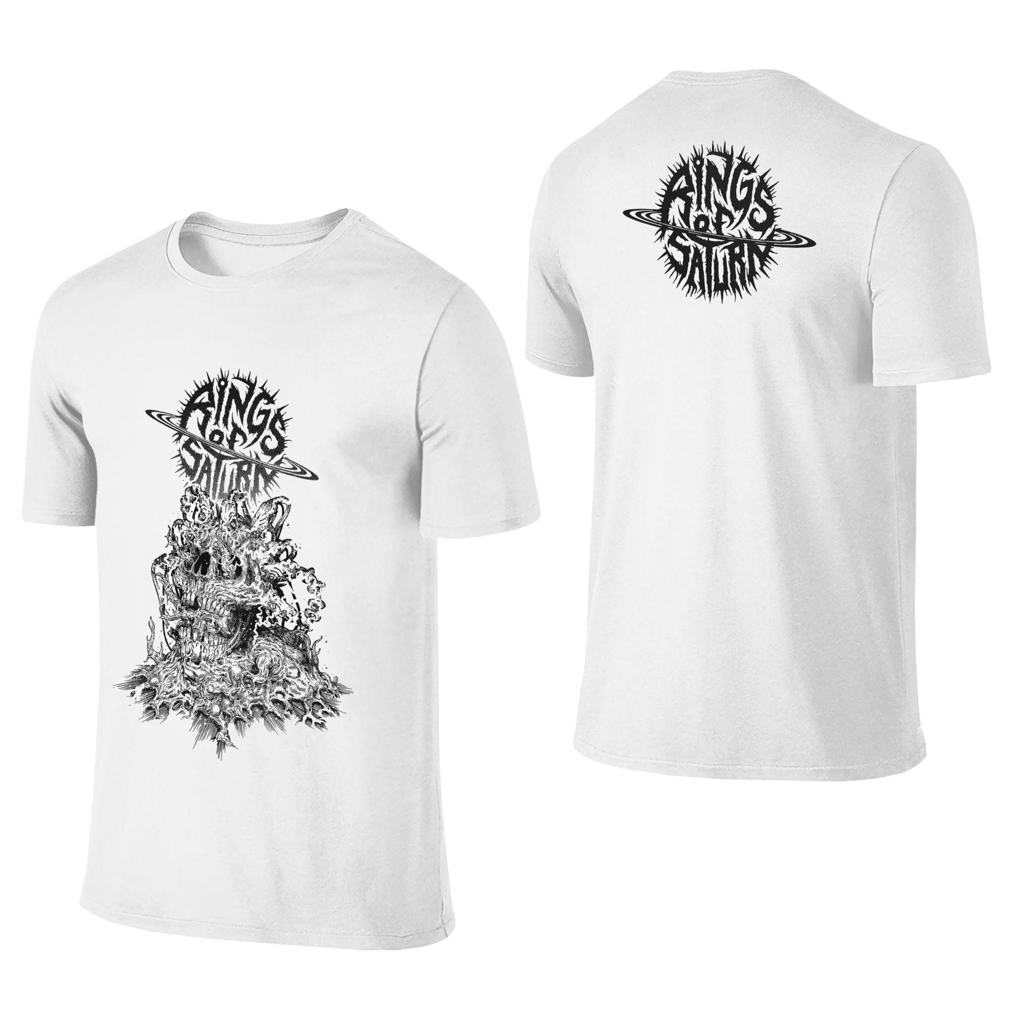 

Футболки группы Rings of Saturn для мужчин, забавные футболки из 100% хлопка, с круглым вырезом, с коротким рукавом, одежда в подарок на день рождения 4XL