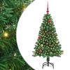 Artificial Christmas Tree with 150 LEDs and Stand Green 150 Cm