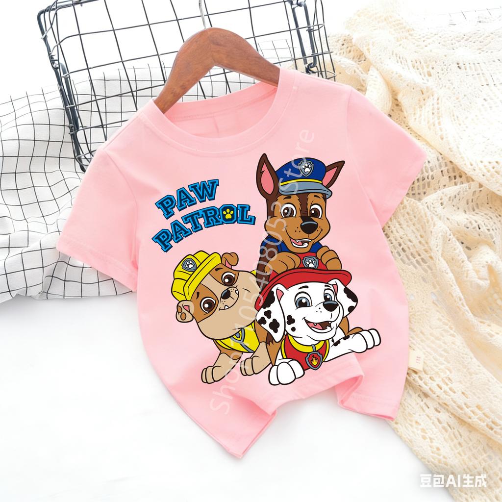 Kids Cartoon Graphic Baby T Shirt Cotton Casual Short Sleeve Tee Boys and Girls 2026 Summer Toddler Clothing Tops