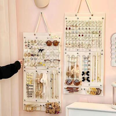 Earrings Necklace Storage Hanger Large Capacity Simple Installation Multipurpose Wall-Mounted Hair