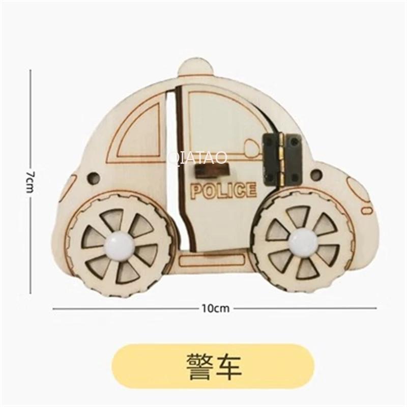 DIY Wood Accessories Montessori Busy Board Castle Sheep Animal Whales Bus Wall Toy Training Material Pack Educational Toy For Ch