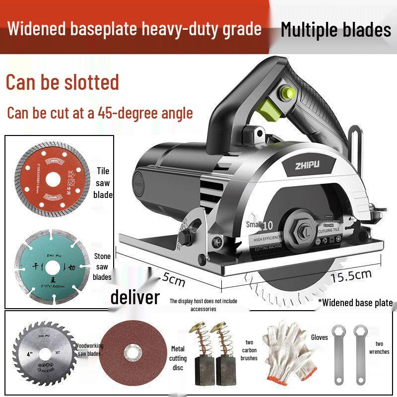 High-Power Portable Multi-Function Cutting Machine for Tile, Stone, Metal, and Marble
