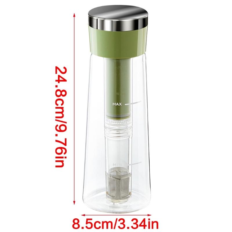 Insulated Travel Pitcher For Iced Coffee Teas Leak Proof Lid Durable Stainless Steel Outdoor Camping Hiking Accessories