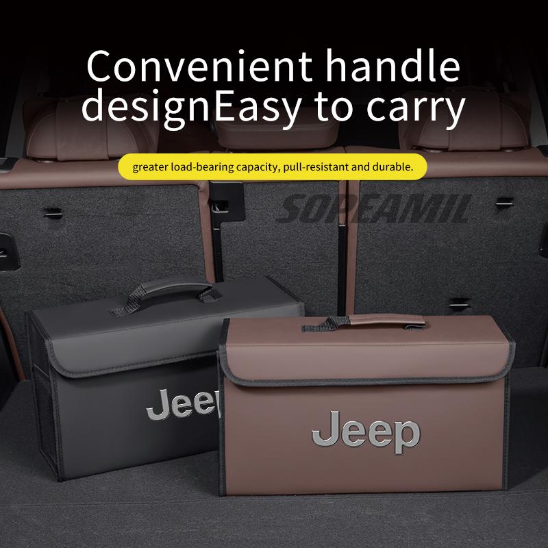 For Jeep Wrangler Renegade Patriot Grand Cherokee Compass Gladiator Car Trunk Storage Box Organizer Foldable Stowing Tidying Bag