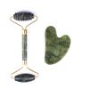 Jade Gua Sha Facial & Body Roller Massager for Full Meridian Scraping Massage.