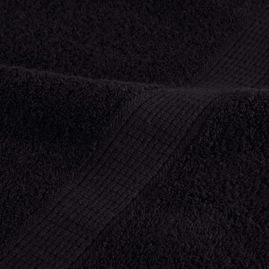 Ręczniki Premium Solund, 2 Szt., Czarne, 80X200 Cm, 600 G/Cm²