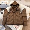 Removable and thickened new down padded jacket jacket winter padded jacket women's short fashion casual hooded