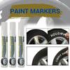 White Waterproof Cars Wheel Tire Oily Mark Pen Auto Rubber Tyre Paint Pen Cd Metal Permanent Paint Marker Graffiti Touch Up Touchup Paint2