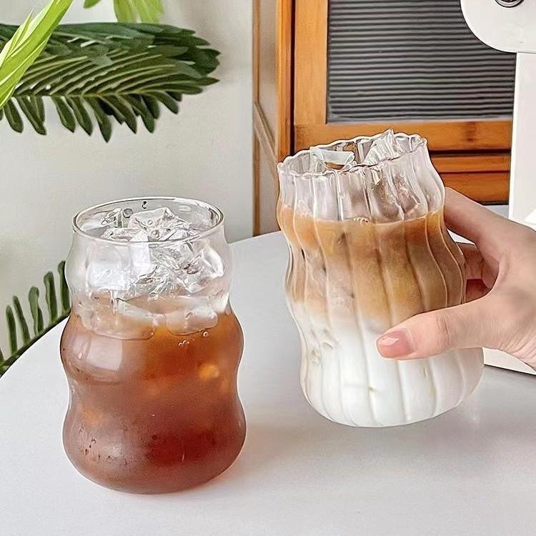 Chubby High Borosilicate Glass Cloud Cup - Simple, Thick, Single Layer for Juice & Beverages