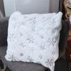 Snowflake Christmas Plush Pillowcase INS Style Cushion Cover Soft Throw Pillowcover Sofa/Bed
