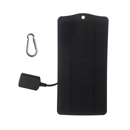 

Зарядное устройство для солнечной панели 2,5 Вт 5 В Высокая эффективность преобразования IP65 Водонепроницаемый Универсальный уличный чёрный