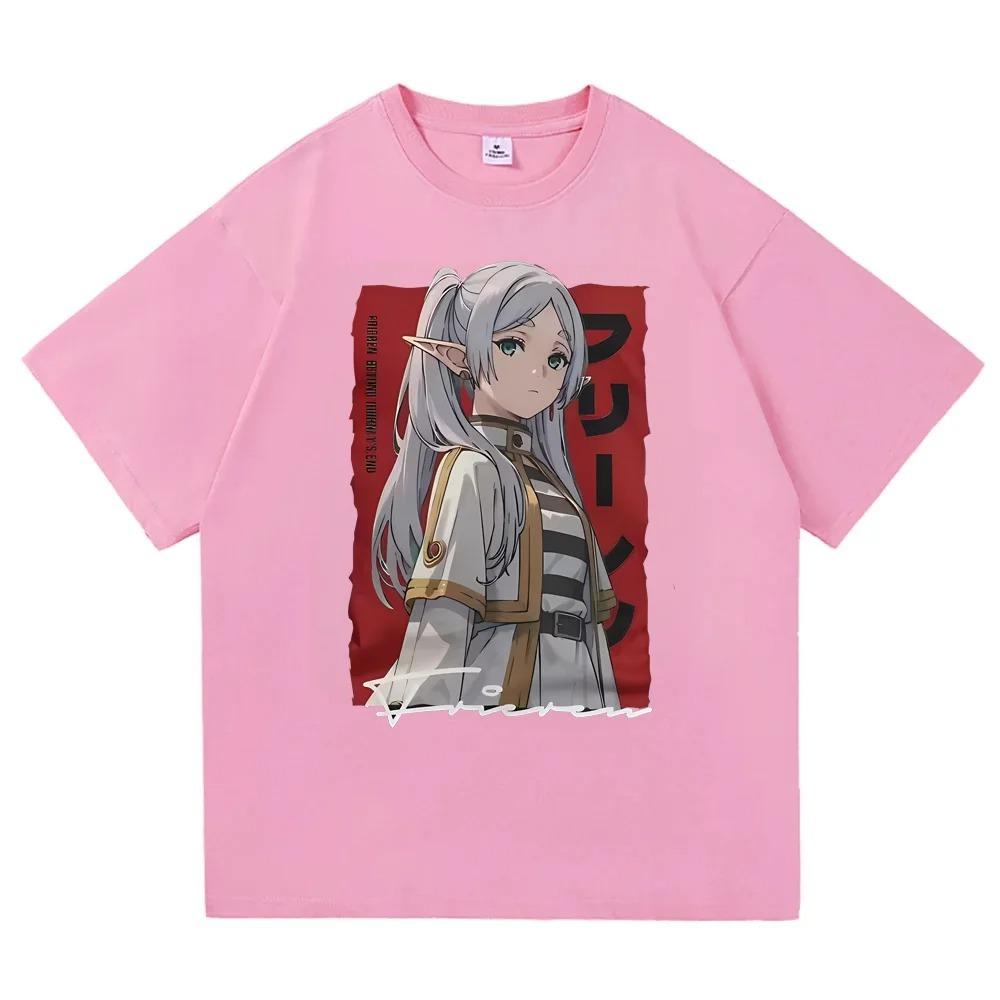 Frieren: Beyond Journey's End Frieren & Party Collage Vintage Anime T-Shirt, Unisex Fantasy Anime Fan Casual Tee,