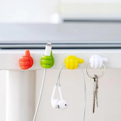 Handgeformter Gummihalter Brillenkabel Netzkabel Ladeleitung Selbstklebender Mini-Haken Auto-Aufbewahrungsorganisator Gadget-Dekorationen