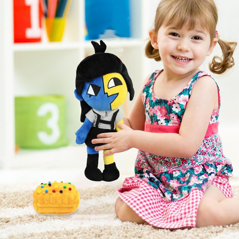 Für ENA Dream BBQ Talking Game Plüschtier 25cm Videospiel Stoffpuppe BBQ-Thema Gamer Zubehör Cartoon Niedrig Weiches Kissen