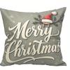Heimdekoration Frohe Weihnachten & Tannenzapfenmuster Kissen Muster Kissenbezug Geeignet für Sofa Schlafzimmer Auto Kissenbezug
