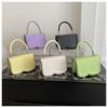 Stylish Fresh Texture Handbag 2023 Summer New Simple Solid Color Single Shoulder Slant Bag