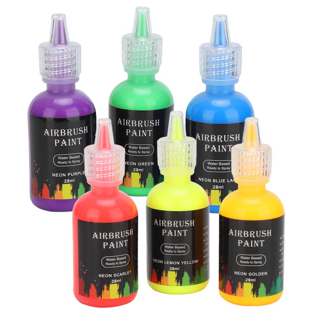 6 Colors Liquid Pigment Set Paint Ink Coloring Dye Supplies for DIY Crafts Art Making Car