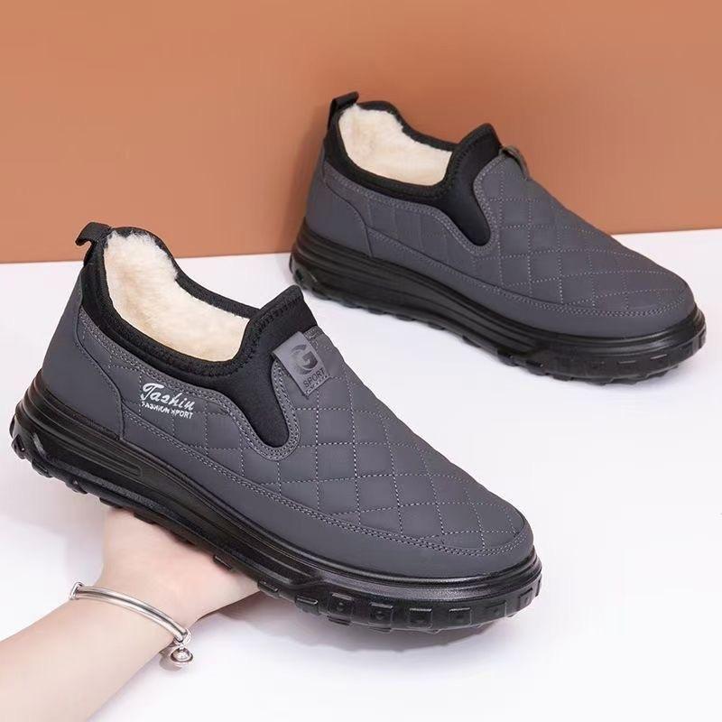 Winter Cloth Shoes Cotton Shoes Men's Shoes Velvet Thickened Wool Casual Shoes Warm Non-slip Cotton Boots