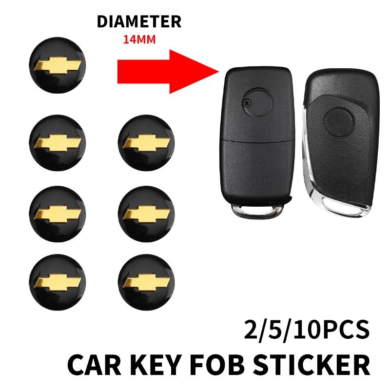 New Metal 14mm Car Remote Key Fob Emblem Badge Radio Button Sticker Replacement For Chevrolet Cruze Captiva Trax Malibu Sail