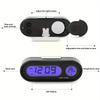 Smart Car Dashboard Thermometer Clock - Auto-Dimming Digital Display with Motion Sensor & Temperature Monitor