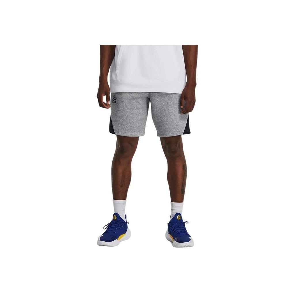 Under Armour Curry Splash Color Block Comfortable Basketball Shorts Men Shorts Gray 1380328-011