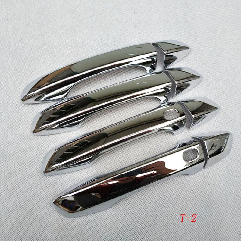 Para Volkswagen New Tiguan MK2 2017 2018 Capa Cromada da Maçaneta da Porta Adesivos de Estilo de Carro Acessórios e Peças Automotivas 8