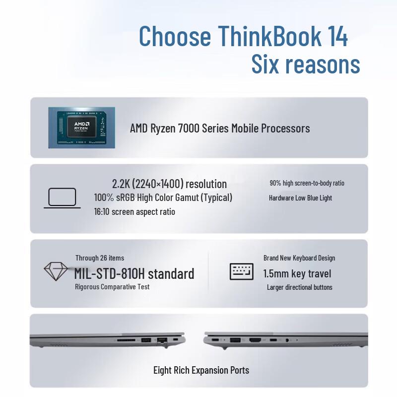 Lenovo ThinkBook 14 Ryzen Edition Laptop (CN version)