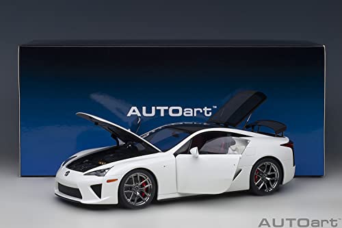 AUTOart 1/18 Scale Lexus LFA (Whitest White/Black Carbon Fiber) Finished Product