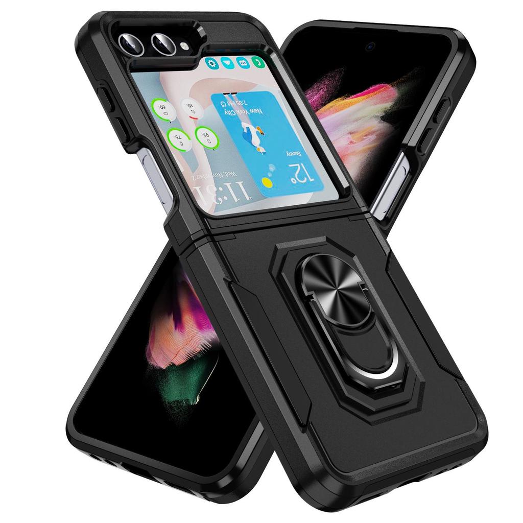 Samsung Z Flip6 Protective Case with Ring Holder - Full Coverage