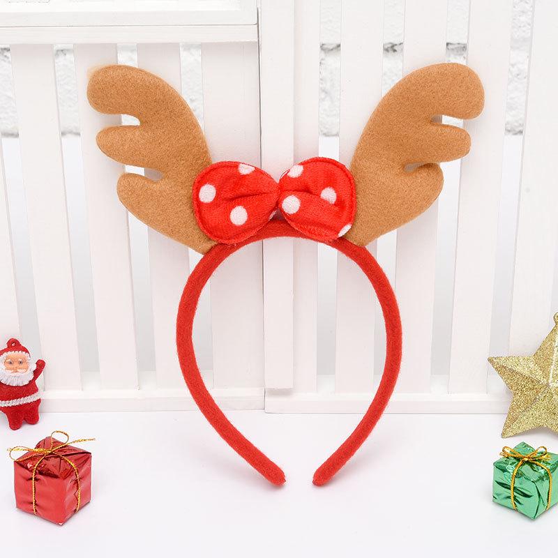 Christmas Headband: Santa, Snowman & Reindeer Antlers for Kids' Party
