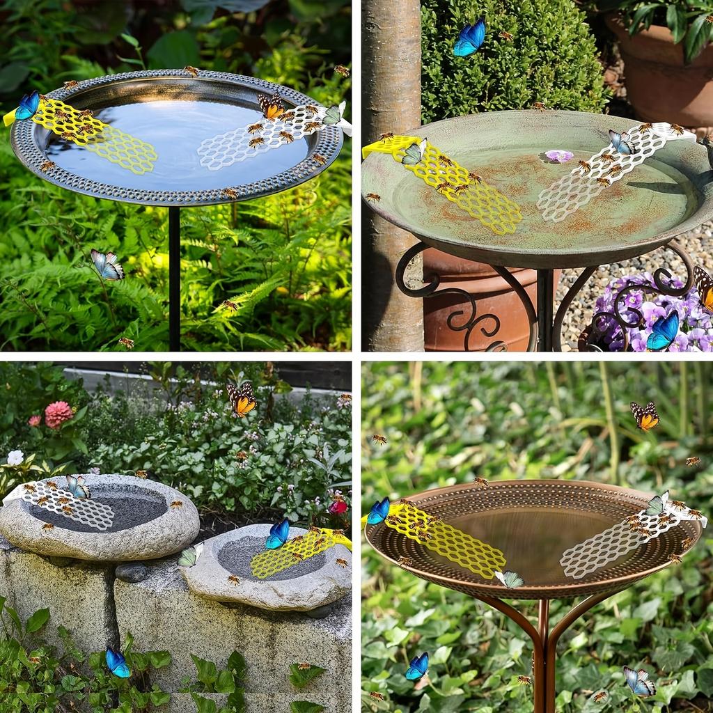 2pcs Floating Bee Ladder for Gardens and Bird Baths,Colorful Bee Insect Drinkers,Bee Drinkers and Butterfly Drinking Stations,Foldable for Convenience