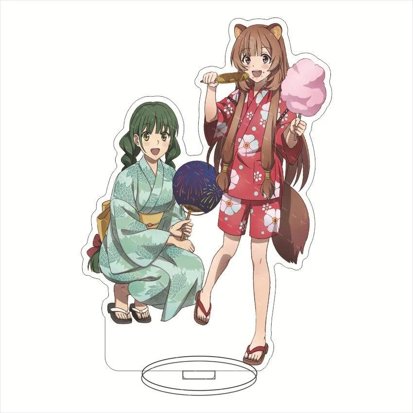 Anime Figures Raphtalia Filo Amaki Ren Action Cosplay Toys The Rising of The Shield Hero Acrylic Character Stand Model Dolls