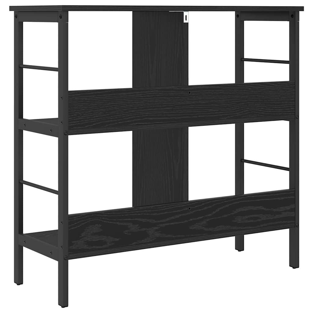 Bücherregal Schwarzeiche-Effekt 82 x 32 x 79 cm Spanplatte