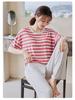 Women's Summer Three-Piece Modal Pajama Set with Bra Pads - Short Sleeve Top, Shorts, and Long Pants for Indoor/Outdoor Wear