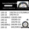 Winter Emergency Stainless Steel Anti-Skid Tire Chains for Cars, Trucks, and Vans