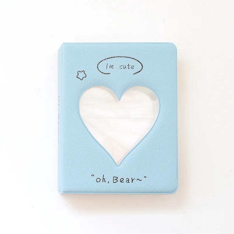 Photocard Holder 3 Inch 64 Pockets Photo Album Love Heart Movie Ticket Star Collection Photo Sticker DIY Mini Instax Album