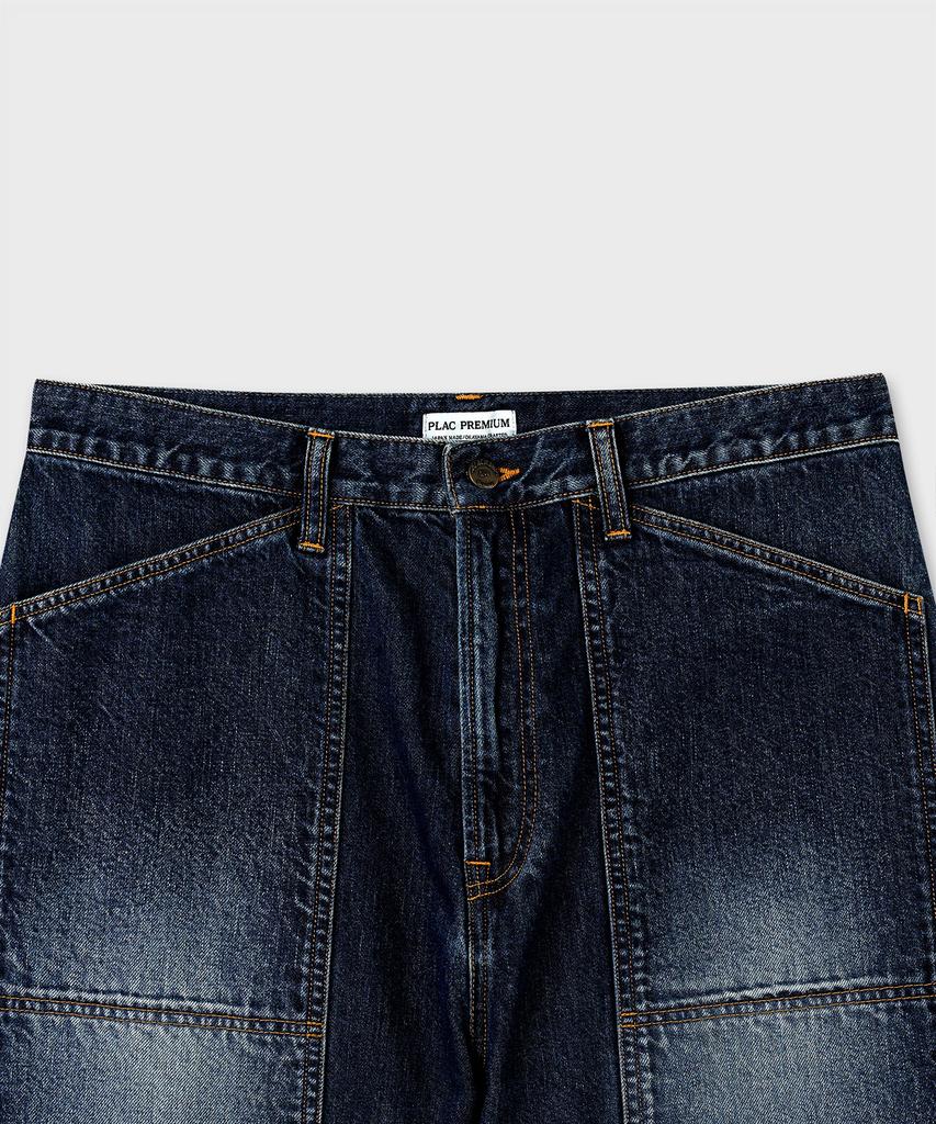 PLAC [Shiota Made] Gardener Straight Denim_Rust Washed