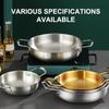 Food Grade Stainless Steel Pot With Dual Handles For Home Commercial Use  Pot Seafood Ramen Dry Pot