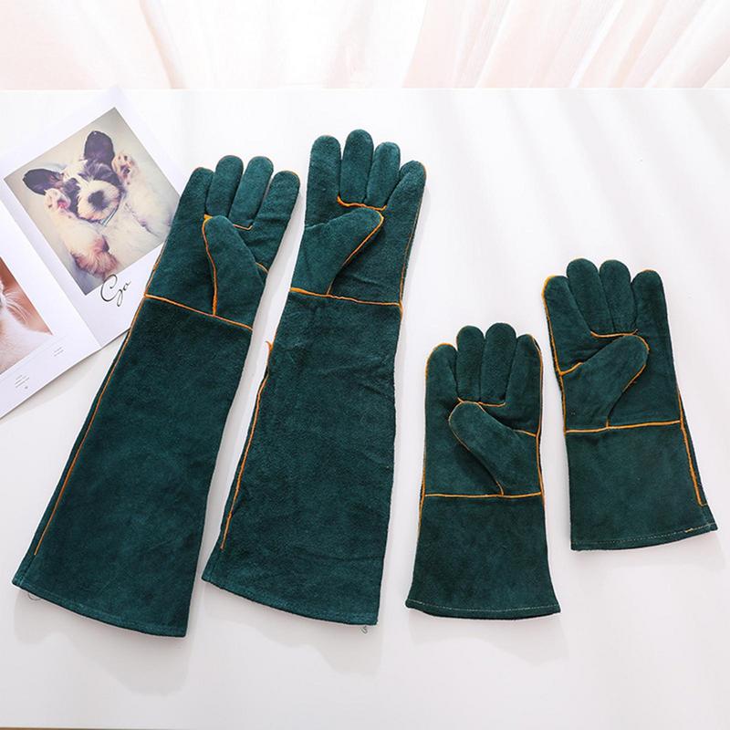 Tierhandhabungshandschuhe aus Leder, Anti-Greifen, Anti-Biss-Schutzhandschuhe, Katzen, Hunde, Schlangen, Gartenhandschuhe, Haustierhandhabungshandschuhe