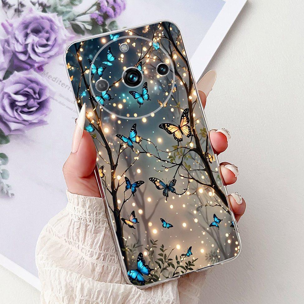 For Realme 11 Pro Plus RMX3740 RMX3741 Cover For Realme 11 Pro+ Case Simple Fashion Letters A-Z Pattern Design Silicone Bumper