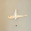 Ultra-thin Fish Car Ornament Cute Wall-mounting Nautical Pendant Ornament Lightweight Space-Saving Fish Wall Hanging Decor