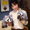 30-65cm Simulation Raccoon Plush Doll Cute Grey Lying Raccoon Animal Plush Toy For Boys And Girls To Accompany The Sleeping Gift