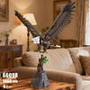 Non-Toxic 1060Pcs Bald Eagle Building Blocks Soaring Eagle Animal Model Bricks Creative Desktop Ornaments Kids Diy Toy Holiday Gifts