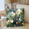 Tropical Palm Leaf Cactus Throw Pillow Cover With Short Plush Print For Living Room Sofa Decoration Cushion Cover Pillow Covers